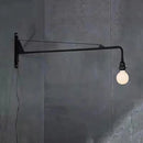 Axyaa Retro Iron Long Arm Wall Lamp LED