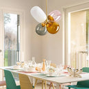 Axyaa Glass Balloon LED Chandelier for Children's Room, Modern Nordic Design