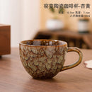 Axyaa Ceramic Teacups Set of 4 Cozy Coffee Mugs Retro Style Dining Drinkware