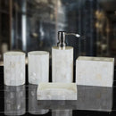 Axya Geometric Mosaic Bathroom Set: Toilet, Storage, Lotion Bottle, Tray, Toothbrush Holder, Dispenser