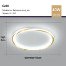 Axyaa Minimalist LED Ceiling Light for Bedroom and Study - Modern Art Design