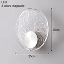 Axyaa Crystal Round Wall Lamp for Bedroom and Living Room Lighting