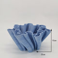 Axyaa Floral Arrangement Ceramic Vase Bud Shape Desk Decoration Artificial Flowers