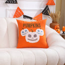 Axyaa Embroidered Cotton Halloween Pillowcase 45x45 Decorative Cushion Covers