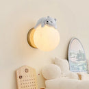 Axya Modern Astronaut Rabbit Wall Lamp for Kids Room and Study Decor