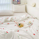 Axyaa Double Layer Yarn Summer Quilt: Soft, Skin-friendly Lightweight Comforter Blanket for Child or Adult