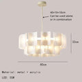 Axyaa Acrylic LED Pendant Chandelier for Home Decor Lighting