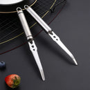 Axyaa Stainless Steel Orange Peeler Knife with Long Handle - Double-sided Blade Cutter