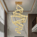 Axyaa Crystal Chandeliers: Modern LED Ceiling Hanging Lights for Living Room