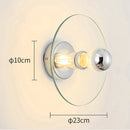 Axyaa Glass Ceiling Wall Lamp Nordic Bedroom Bedside Sconce
