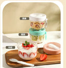 Axyaa Breakfast Cup Set with Spoon, Yogurt Bowl, Milk Cup, and Salad Cup