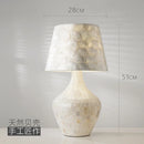Nordic White Shell Table Lamp, Axyaa Brand, Modern Design, E27 LED, Bedroom Bedside