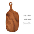 Axyaa Acacia Wood Cutting Board for Bread, Cheese, Steak, Pizza - Western Style Sushi Tray