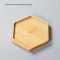 Axyaa Bamboo Coaster Set for Home Decor and Kitchen, Multi-use Wood Tray Plate