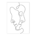 Axyaa Abstract Woman Face Line Couple Canvas Painting Sexy Body Poster Bedroom Decor