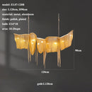 Axyaa Tassel Aluminum Chain Pendant Light: Modern Luxury LED Chandelier for Home & Hospitality Settings