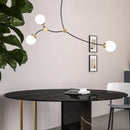 Axyaa Glass Bubble Nordic Chandelier for Home Decor & Restaurant Lighting