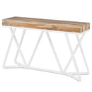 Axyaa Wood Console Table with Unique Metal Base, 55" Entryway Sofa Table