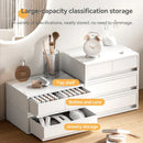 Axyaa 6-Tier Desk Organizer with Drawers - Office and Cosmetic Storage