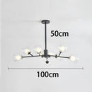 Axyaa Modern Living Room Chandeliers LED Ceiling Lamp Hanging Lights Indoor Lighting