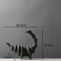 Axyaa Scorpion Ceramic Vase with Artificial Flowers - Modern Desk Decoration