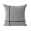 Axyaa Luxury Gray Black Stitching Bedside Cushion for Bedroom, Living Room, and Dining Room