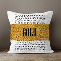 Axyaa Gold Heart Art Print Cushion Cover - Nordic Style Sofa Pillowcase