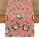 Axyaa Christmas Santa Table Runner for Home Dining Decor