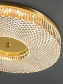 Axya Round Bedroom Ceiling Light - All Copper, Simple Design, Luxury Aesthetics