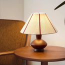 Axyaa Solid Wood Table Lamp: French Medieval Retro Hand-woven Romantic Light