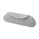 Axyaa Magnetic Closure Silicone Cosmetic Bag for Travel with Brush Pouch