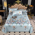 Axyaa Ice Silk Printed Naked Sleeping Mat Set, 230x250cm