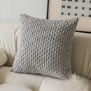 Axyaa Grey Corduroy Striped Throw Pillow Covers 20x20 Inch for Couch Sofa