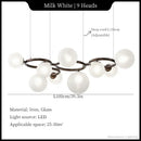 Axyaa Magic Beans Chandelier: Modern Dining Room Pendant Light for Home Decor