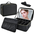 LED Beauty Case with Adjustable Dividers by Axyaa