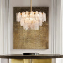 Axyaa French Style Minimalist Chandelier Full-Spectrum Lamp for Bedroom, Living Room, Dining Room