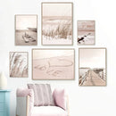 Axyaa Coastal Art Print Boat Bridge Poster Nordic Wall Decor for Living Room