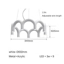 Axyaa Minimalist M-Shaped Chandelier for Coffee Shop Office Restaurant Window Display