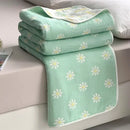 Axyaa Cotton 6-Layer Yarn Quilt - Soft and Cozy Gauze Blanket - Nap Blanket