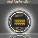 Axyaa 800mm Round LED Bathroom Mirror Front+Backlit Bluetooth Colour Dimmable Anti-fog
