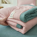 Axyaa Soy Fiber Double-Layer Summer Quilt Set - Breathable & Washable