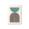 Nordic Minimalist Style Abstract Line Graphic Wall Art Prints by Axyaa