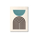 Nordic Minimalist Style Abstract Line Graphic Wall Art Prints by Axyaa