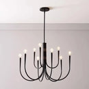 Axyaa Modern Gold Chandelier: Nordic Metal LED Chandelier Lighting for Living Room, Kitchen, Restaurant