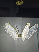 Axyaa LED Butterfly Chandelier: Modern Minimalist Pendant Light for Home Decor