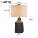 Axyaa Cement Bedside Table Lamp: Japanese Wabi Sabi Style for Bedroom, Living Room, Study
