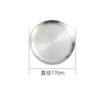 Axyaa Stainless Steel Buffet Plates - Korean Style Durable Shallow Dishes