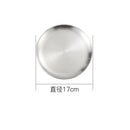 Axyaa Stainless Steel Buffet Plates - Korean Style Durable Shallow Dishes