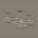 Axyaa Rings Pendant Light for Nordic Home Dining Room Decor & Indoor Lighting