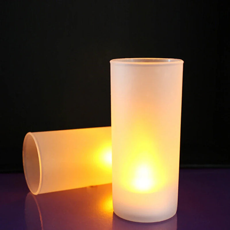 Axya LED Flameless Tealight Candles - Flickering Battery Operated Bulk for Wedding & Christmas